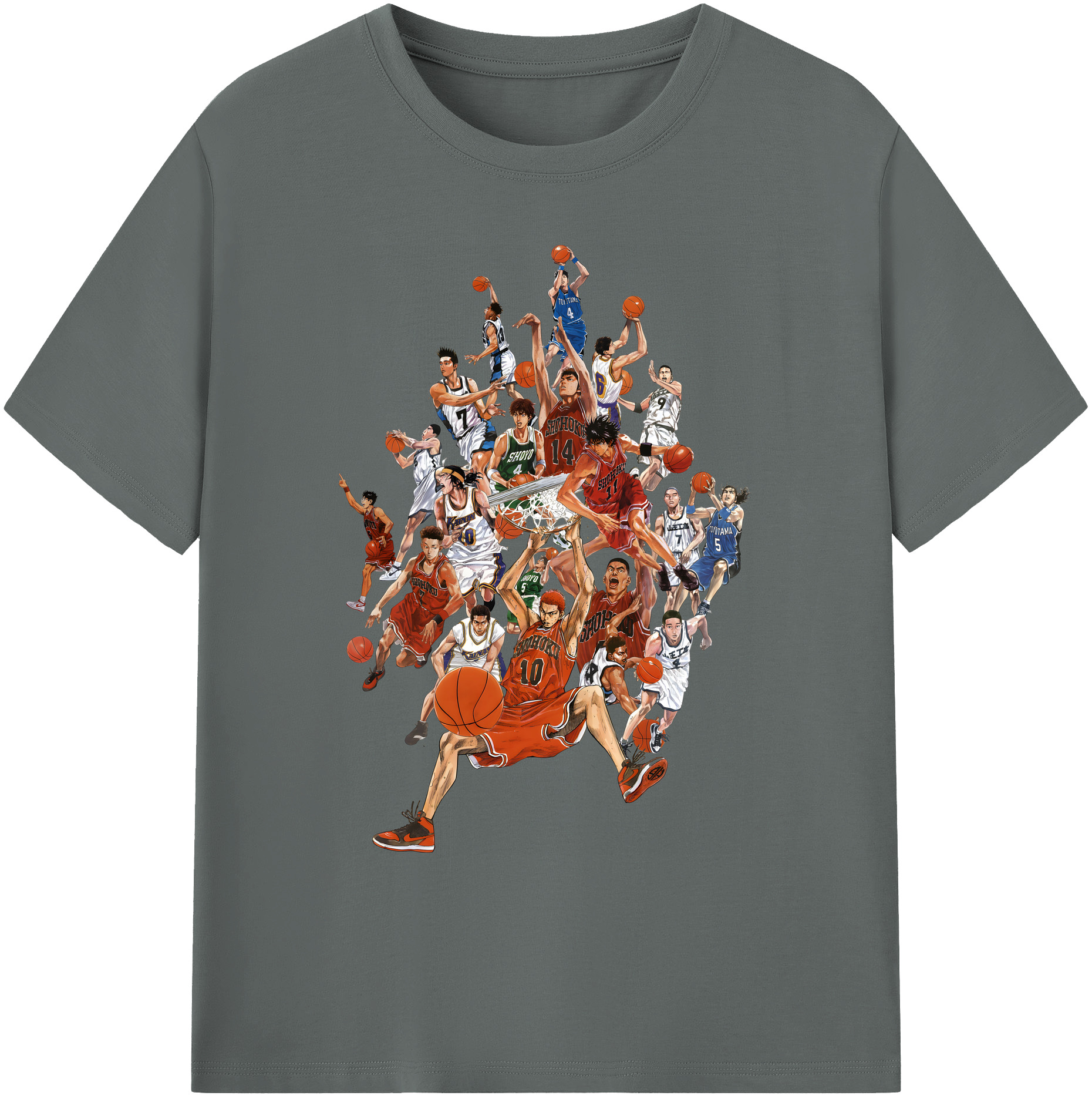 （画像用） SLAM DUNK／スラムダンク 綿100％ メンズ半袖Tシャツ｜肌触りやわらか＆通気性